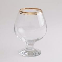 Set of 6 Vintage Gold Rimmed Brandy Glasses c 1960 - 1755298