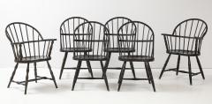 Set of 6 Vintage Metal Windsor Chairs - 3934632