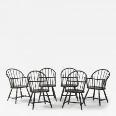 Set of 6 Vintage Metal Windsor Chairs - 3940262