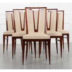 Set of 6 Vintage Upholstered Dining Chairs - 2483313