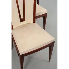 Set of 6 Vintage Upholstered Dining Chairs - 2483328