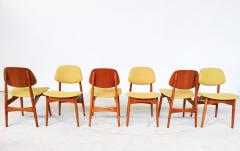 Set of 6 Yellow Mid Century Modern Dining Chairs - 3163103