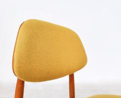 Set of 6 Yellow Mid Century Modern Dining Chairs - 3163104