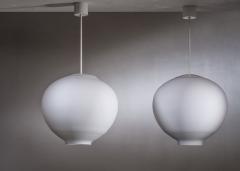 Set of 6 opaline glass pendant lamps - 3606885