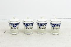 Set of 7 Blue White apothecary jars - 1897217