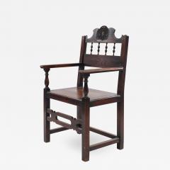 Set of 7 English Renaissance Walnut Arm Chairs - 919989
