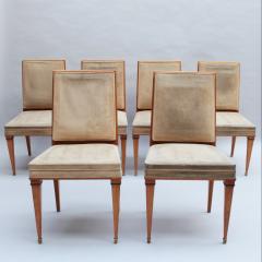 Set of 7 Fine French 1940s Dining Room Chairs - 3805582