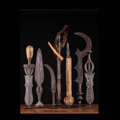 Set of 7 tribal knives DRC Shi Ngombe People - 1998650