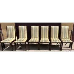 Set of 8 1970 s William Doezema for Mastercraft Amboyna Wood Dining Chairs - 3378863