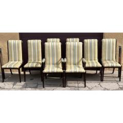 Set of 8 1970 s William Doezema for Mastercraft Amboyna Wood Dining Chairs - 3378889