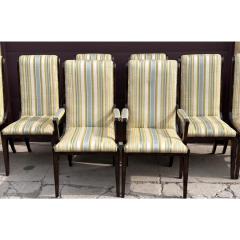 Set of 8 1970 s William Doezema for Mastercraft Amboyna Wood Dining Chairs - 3378903
