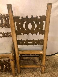 Set of 8 19th Century Italian Renaissance Revival Carved Dining Chairs - 2955201