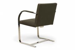 Set of 8 Brueton American Mid Century Brno Gray Upholstered Chrome Dining Armc - 4630437