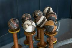 Set of 8 Decorative French Early 20th Century Marble Spheres Balls - 1967457