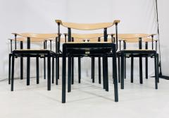Set of 8 Dining Chairs by Giancarlo Vegni for Fasem Italy 1970s - 4128580