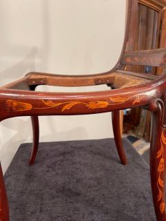 Set of 8 Early 19th Century Dutch Marquetry Dining Chairs - 2550083