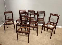 Set of 8 Early 19th Century Dutch Marquetry Dining Chairs - 2550108