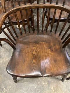 Set of 8 English Windsor Armchairs - 4207550