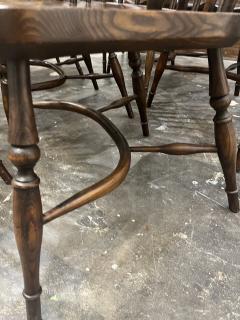 Set of 8 English Windsor Armchairs - 4207552