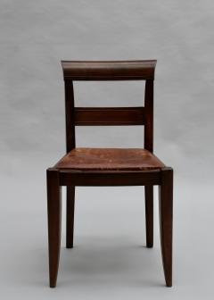 Set of 8 Fine French 1930s Mahogany Dining Chairs - 4656074
