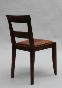 Set of 8 Fine French 1930s Mahogany Dining Chairs - 4656076