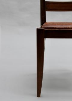Set of 8 Fine French 1930s Mahogany Dining Chairs - 4656089