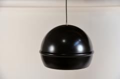 Set of 8 French 60s Black Globe Pendants - 977743