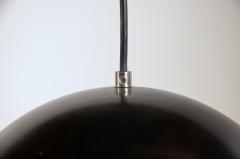 Set of 8 French 60s Black Globe Pendants - 977745