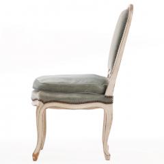 Set of 8 French Louis XV Style Painted Side Chairs C 1910 - 4636376