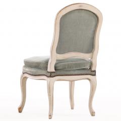 Set of 8 French Louis XV Style Painted Side Chairs C 1910 - 4636377
