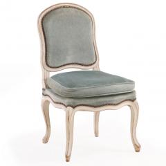 Set of 8 French Louis XV Style Painted Side Chairs C 1910 - 4636378