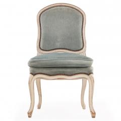 Set of 8 French Louis XV Style Painted Side Chairs C 1910 - 4636379
