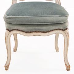 Set of 8 French Louis XV Style Painted Side Chairs C 1910 - 4636382