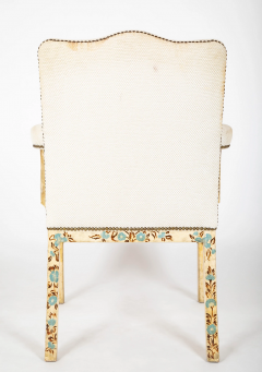 Set of 8 George III Style Dining Chairs with Paint Decorated Surfaces - 2915657