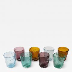 Set of 8 Italian Handmade Murano Glasses - 3053816