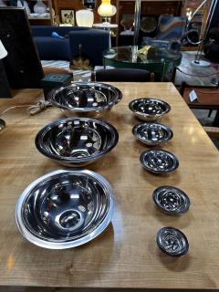 Set of 8 Italian Silver Decorative Bowls 1980s - 3443773