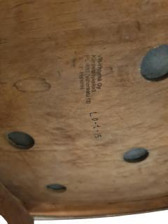 Set of 8 Lasse Ollinkari Dining Chairs in Black Leather Finland 1950s - 4459256