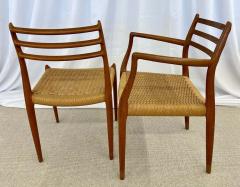 Set of 8 Mid Century Modern Dining Chairs Danish Niels Moller 1950s - 2879985