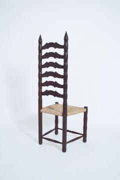 Set of 8 high back chairs 1950s - 4535249