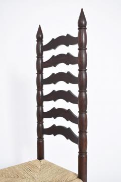 Set of 8 high back chairs 1950s - 4535250