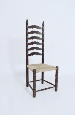 Set of 8 high back chairs 1950s - 4535251