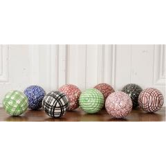 Set of 9 19th Century Scottish Carpet Balls - 1607449