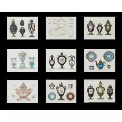 Set of 9 Edouard Garnier Framed Lithograph Prints of Sevres Porcelain - 4642916