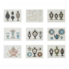Set of 9 Edouard Garnier Framed Lithograph Prints of Sevres Porcelain - 4642924
