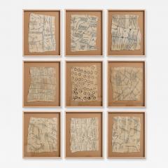 Set of 9 Mbuti Bark Cloths - 4662026
