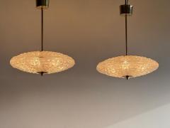 Set of Carl Fagerlund for Orrefors Pendant Light for Lyfa Denmark 1960s - 4319838