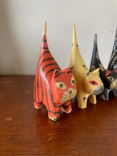 Set of Decorative Folk Art Cats - 3955302