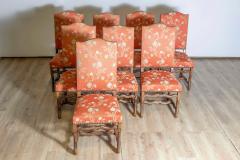 Set of Eight 20th Century French Mutton Leg Side Chairs - 3954169