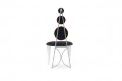 Set of Eight American Multicolored Panel Chairs - 1378466