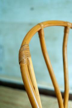 Set of Eight Bamboo Chairs 1970s - 4364986